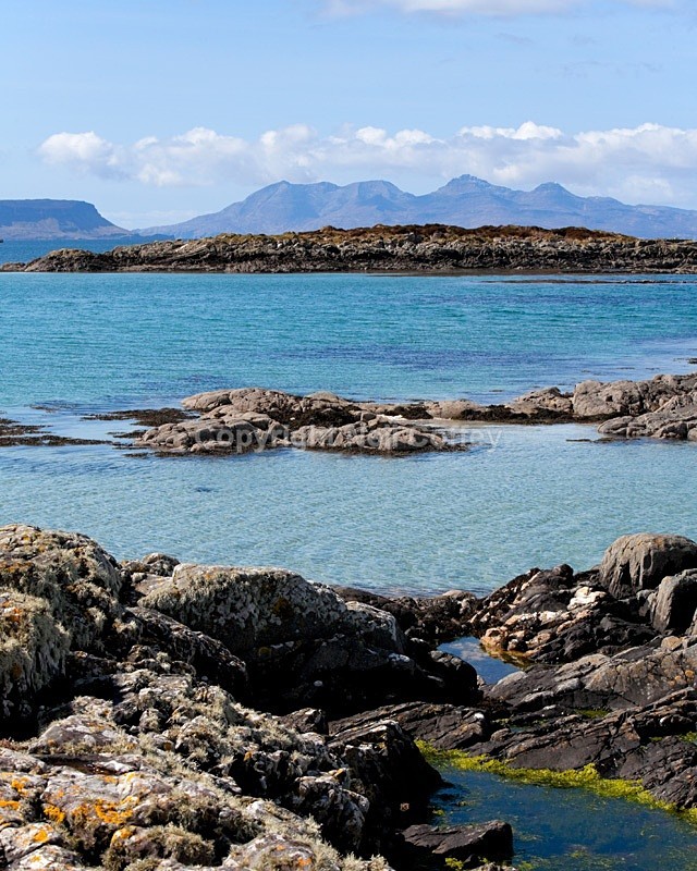 Isle Of Rum from near Arisaig, Highland