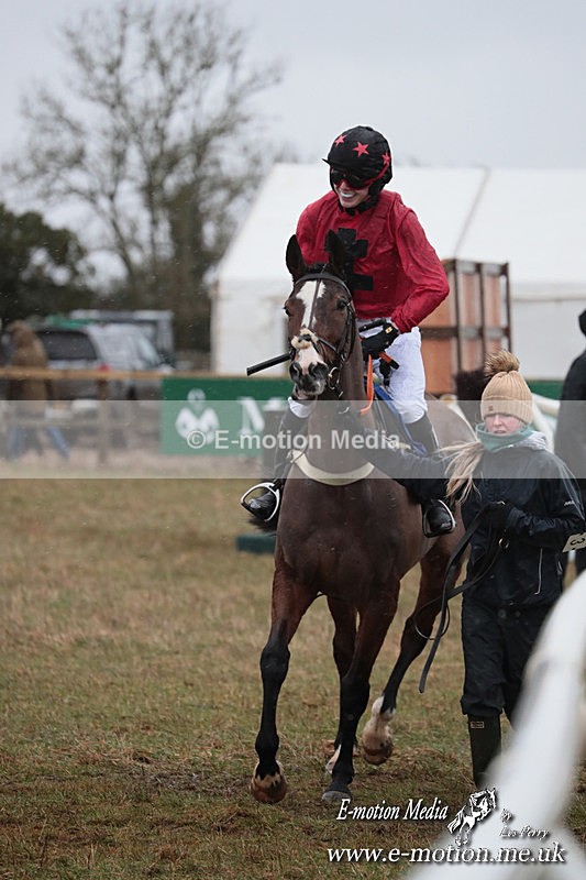 PtP 260125 16 - Cocklebarrow Point-to-Point racing with the Heythrop Hunt 26/01/25