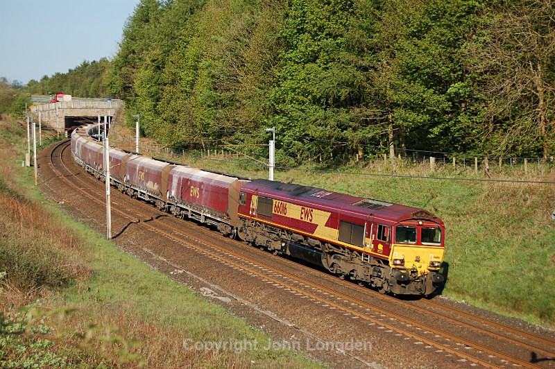 JL - 13.5.16 66016 6C29 Warrington Arpley - Shap, Beckfoot - West Coast Main Line (north to south)