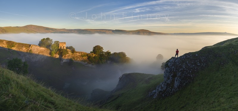 Peveril Castle sunrise - Peak District & surrounding area