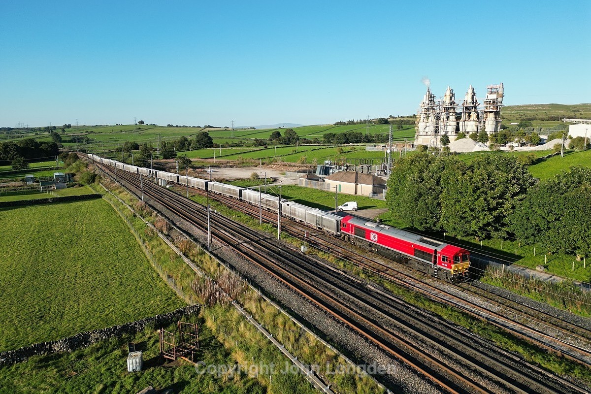 JL - 5.9.23 66102 6V71 Hardendale - Margam Hardendale Quarry - West Coast Main Line (north to south)