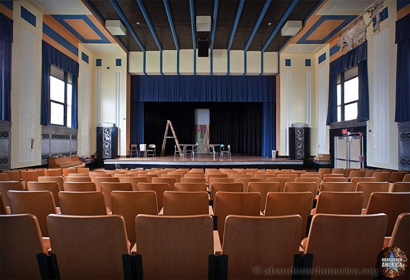 Abandoned School Auditorium - Matthew Christopher's Abandoned America