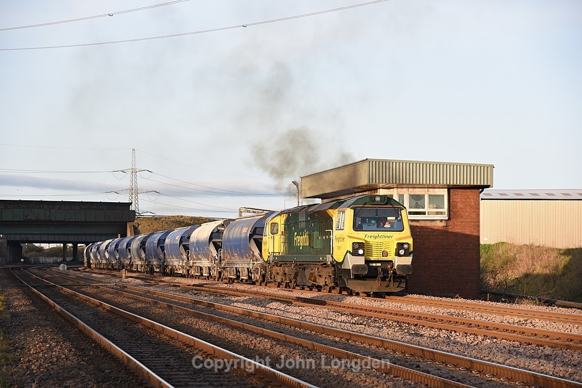 JL - 30.3.21 70011 6F31 Tees Dock - Boulby, Grangetown - Teesside (west to east)