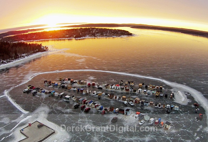 Renforth Ice Fishing Village - Rothesay New Brunswick Canada - Ice Shacks
