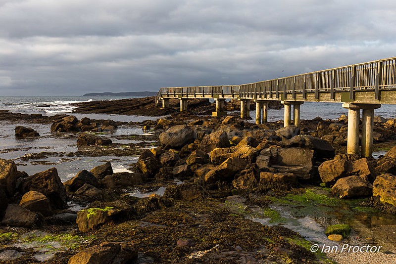 Footbridge at Pans Rock, Ballycastle, County Antrim, N.Ireland. - County Antrim
