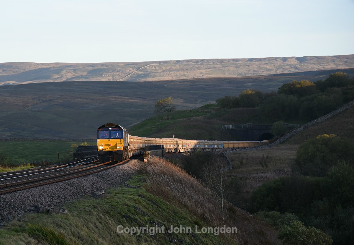 JL - 9.10.18 66421 6C89 Mountsorrel - Carlisle, Lunds - Lunds - Northbound