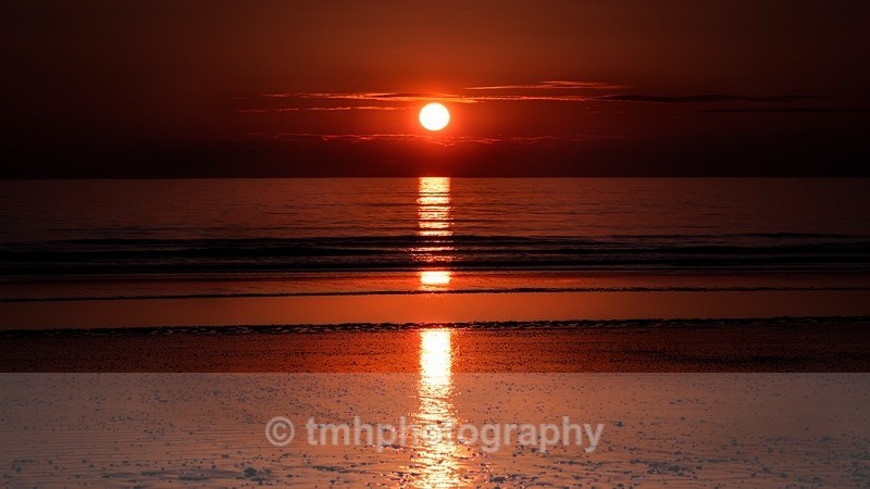 Sunset on Dinas Dinlle - Wales