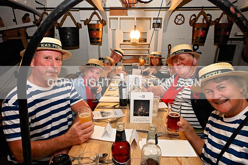 HMS PICKLE-49 - PICKLE NIGHT HMS WARRIOR 1860