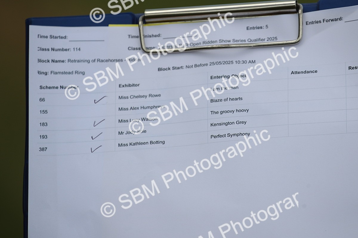 SBM_14136 - Class 113-114 - Retraining of Racehorses Ridden