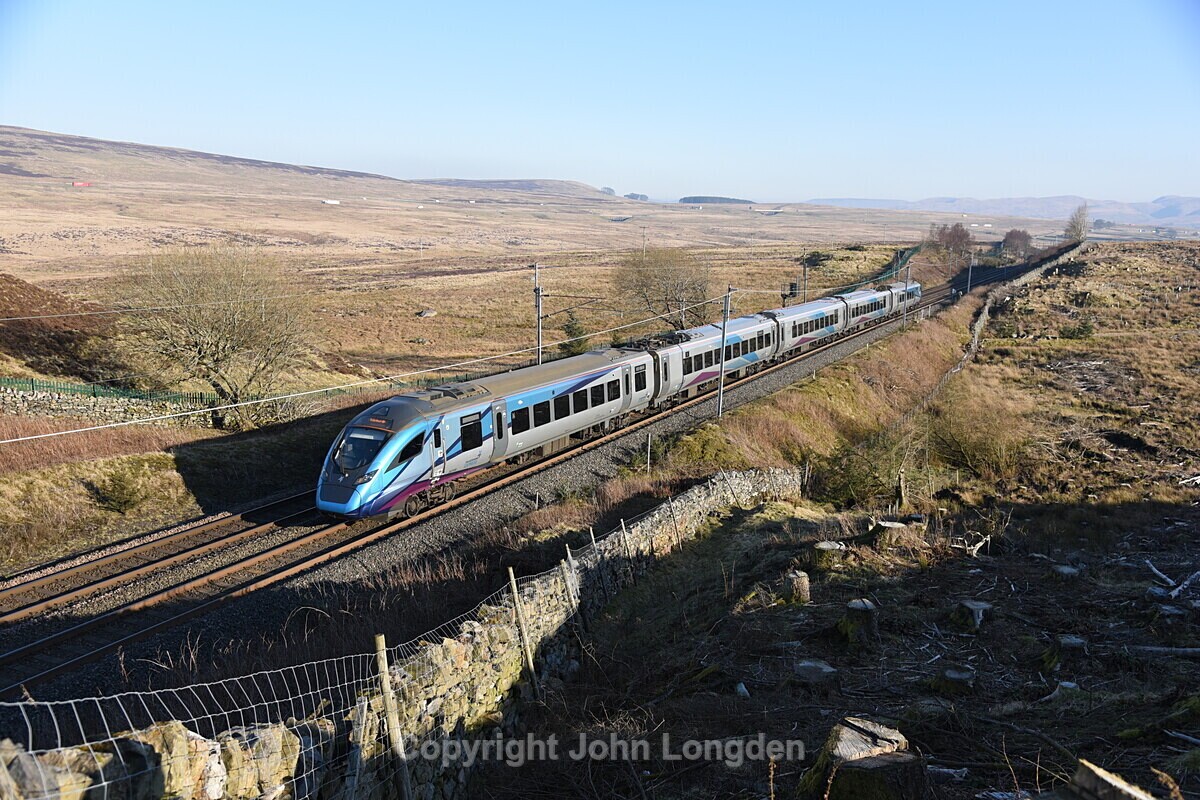 JL - 1.3.21 397006 1S66 14:10 Man Airport - Edinburgh, Shap Wells - West Coast Main Line (north to south)