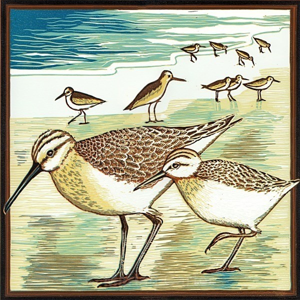 Along the Shore - Reduction Linocuts