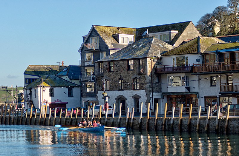 Early morning gig rowing at Looe in South East Cornwall - Looe