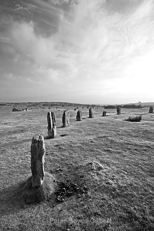 'The Hurlers' stone circle, Minions, Cornwall - The Moors