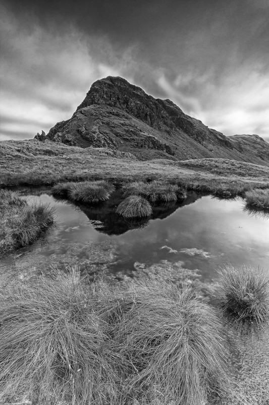 Yewbarrow (BW) - Distant Hills