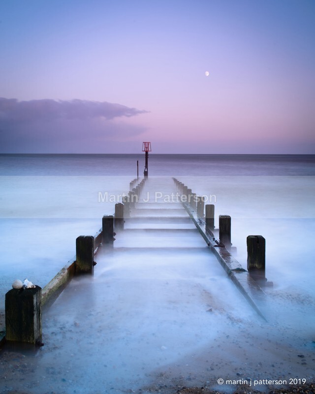 Gorleston Beach Groynes - Blue Hour - 2019