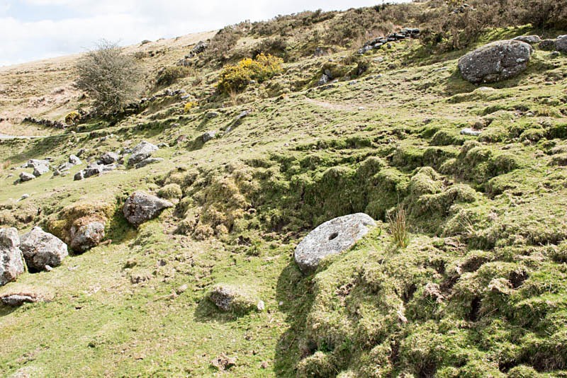 Crazing mill stone - Gobbet / Deep Swincombe tin mine
