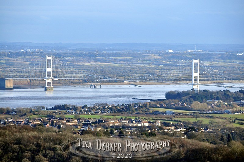 View of Severn Bridge towards Bristol  from Monmouthshire by Tina Dorner Photography, Forest of Dean and Wye Valley, Gloucestershire