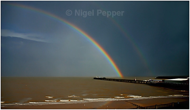 Pier Rainbow - Dramatic Weather