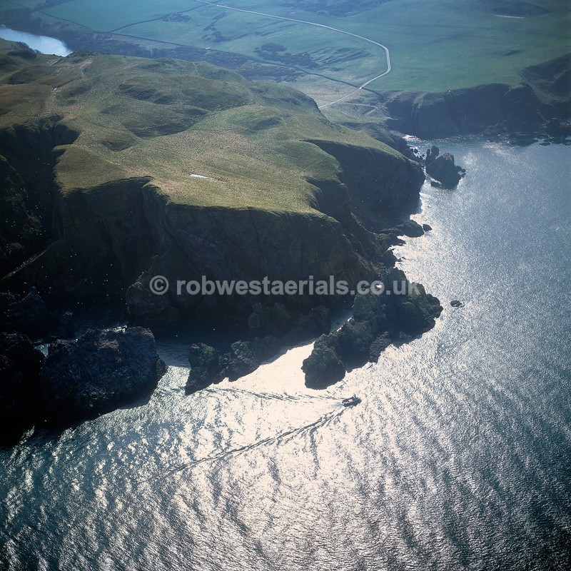 aerial pictures of Scotland east coast coastline