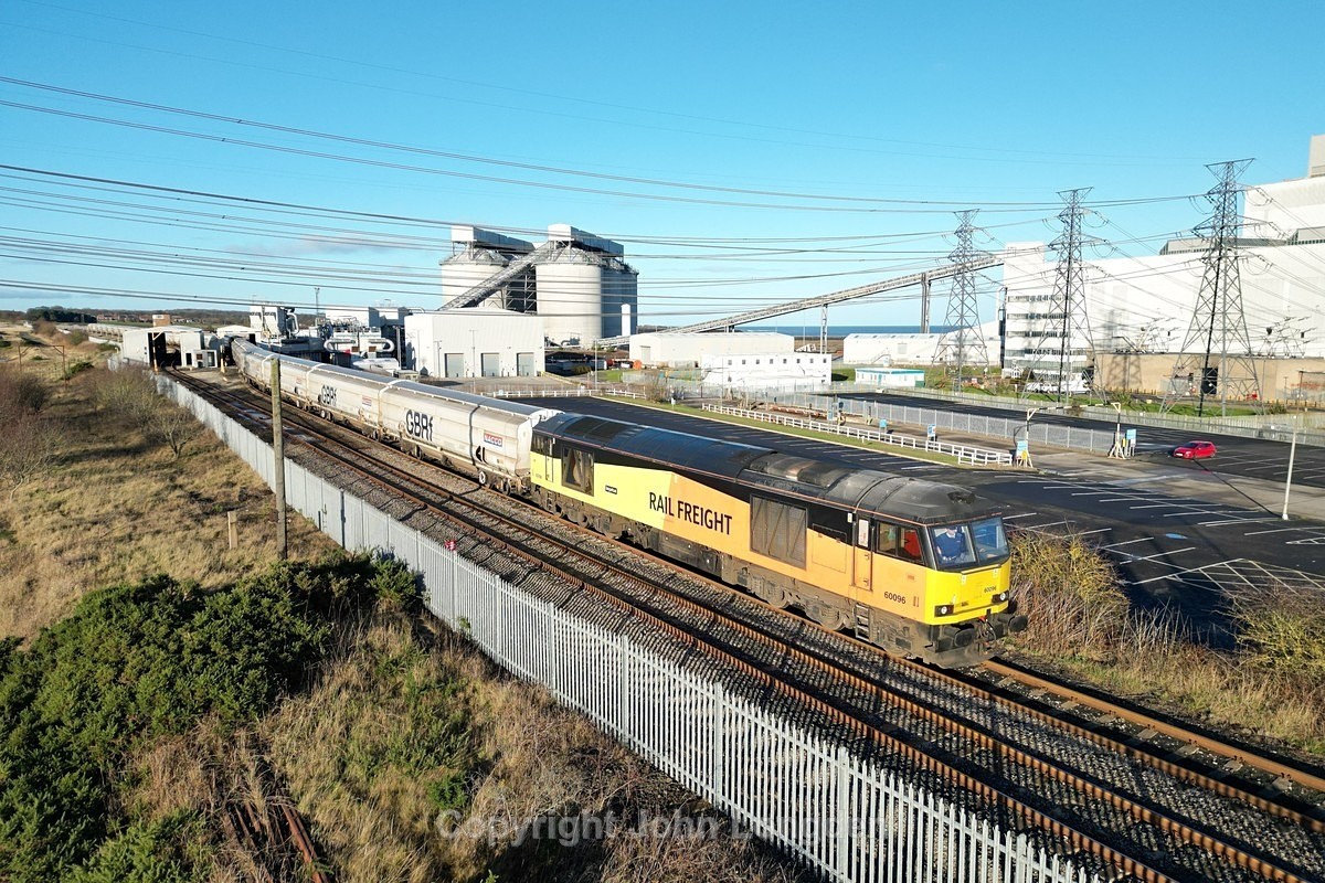 JL - 1.1.24 60096 6N87 Lynemouth PS - Tyne CT, Lynemouth - Blyth & Tyne (north to south)