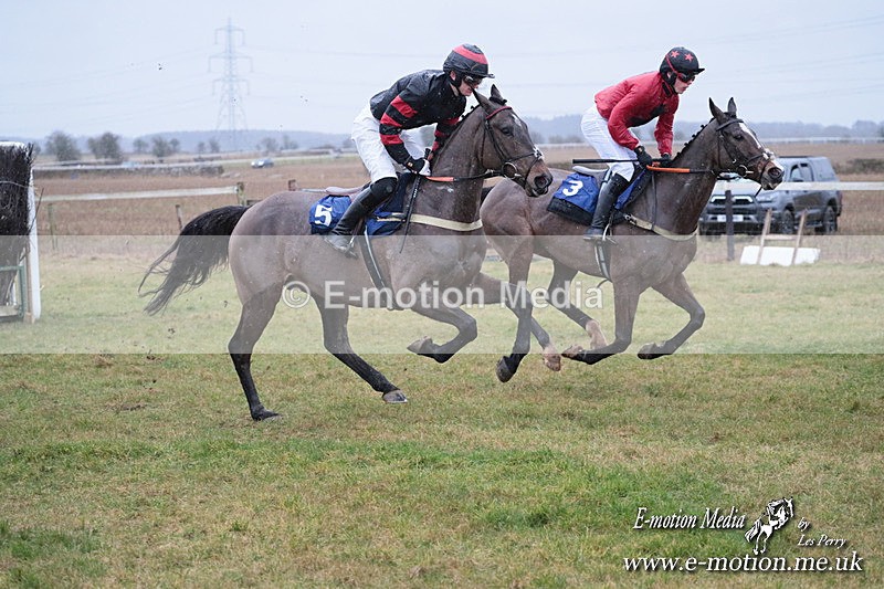 PtP 260125 51 - Cocklebarrow Point-to-Point racing with the Heythrop Hunt 26/01/25