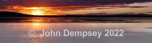 Basin Sunset from Rail Bridge - Montrose Basin