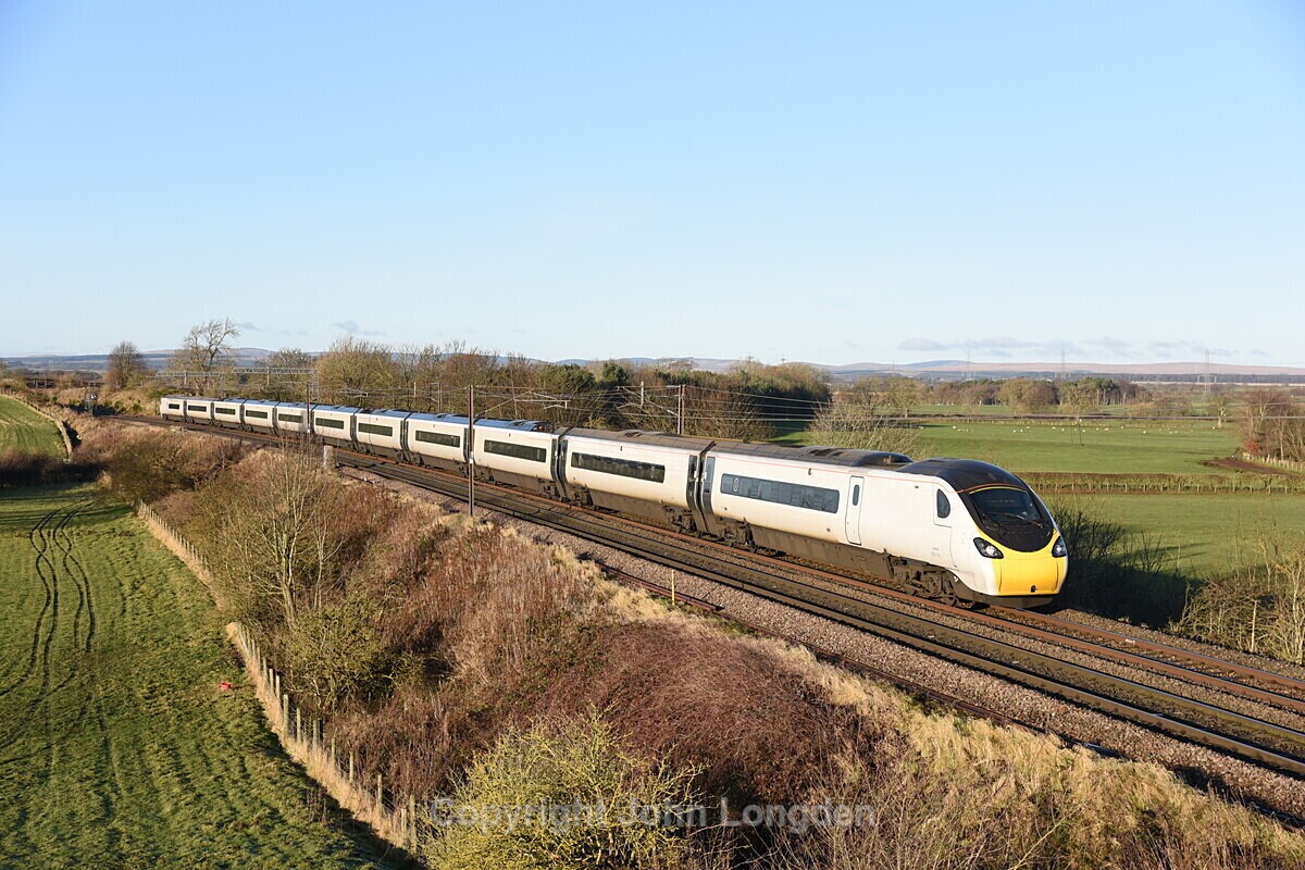 JL - 30.11.19 390118 9M56 12:52 Edinburgh - London Euston, Springfield - West Coast Main Line (north to south)