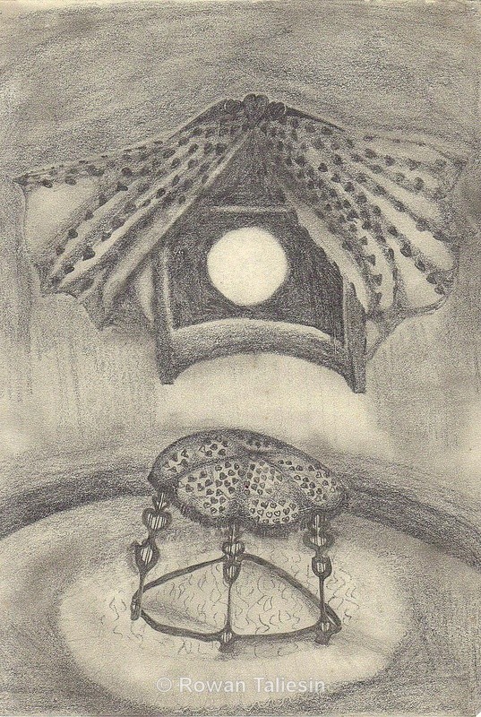 Moon watching  © Rowan Taliesin  1981 - MY JOURNEY AS AN ARTIST
