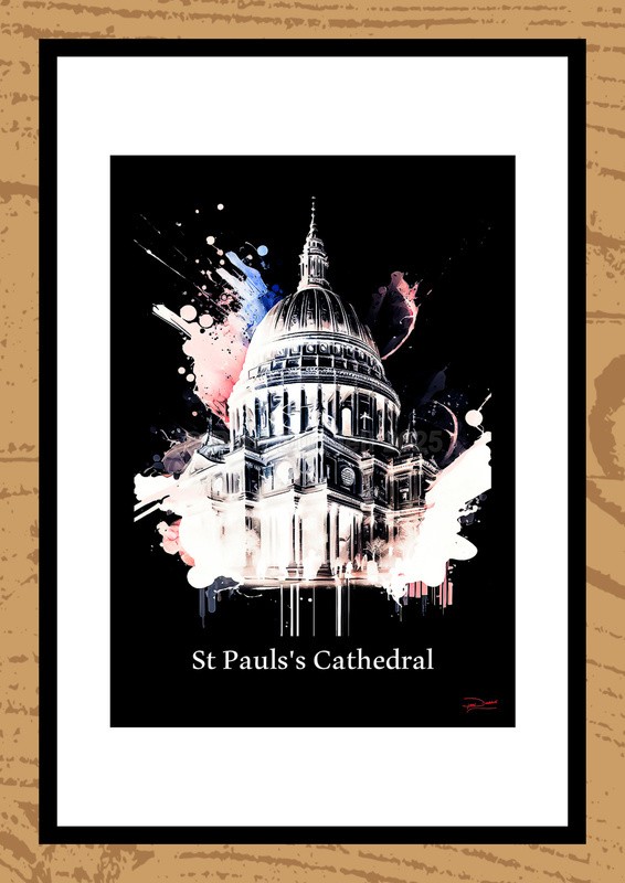 St Paul's Cathedral Ink Paintings by Artist Paul Duddell