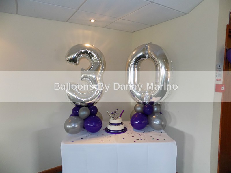 Number stand ups - Birthday Balloons