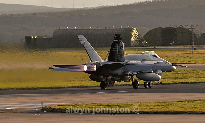 F-18 C 9 - RAF LOSSIEMOUTH VISIT NOV 2017