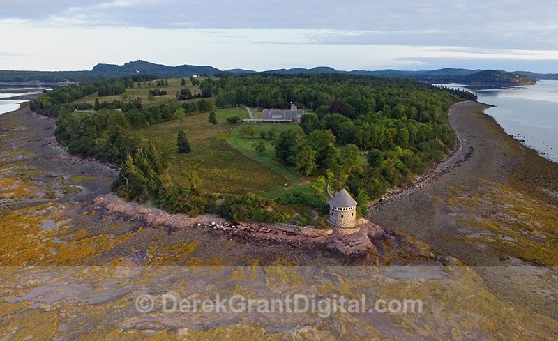 Ministers Island New Brunswick Canada Aerial View