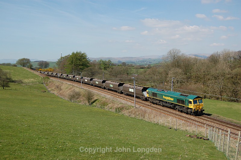 JL 22.4.15 - 66544 4S41 Fiddlers Ferry - Hunterston, Beckhouses - West Coast Main Line (north to south)