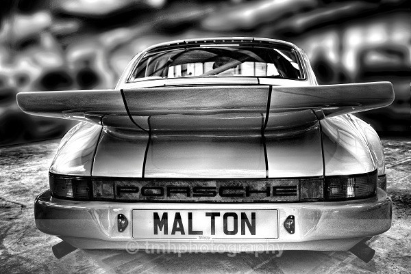 Porsche Car in B&W - Engines