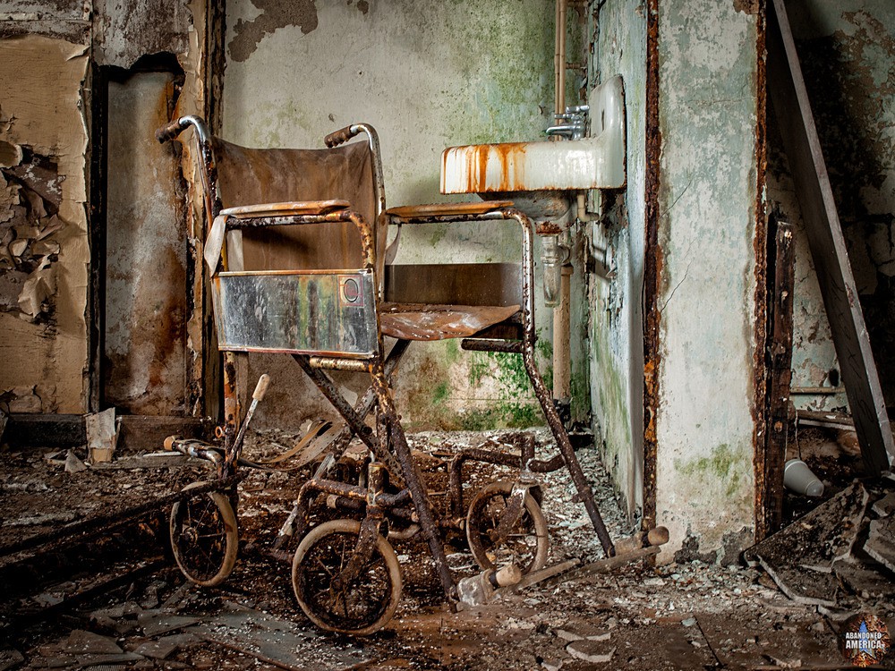 Abandoned Greystone Park Psychiatric Center | Wheelchair - Greystone Park Psychiatric Center