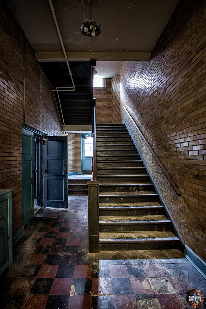 Central Junior High School (Chambersburg, PA) | Rear Stairway - Central Junior High School