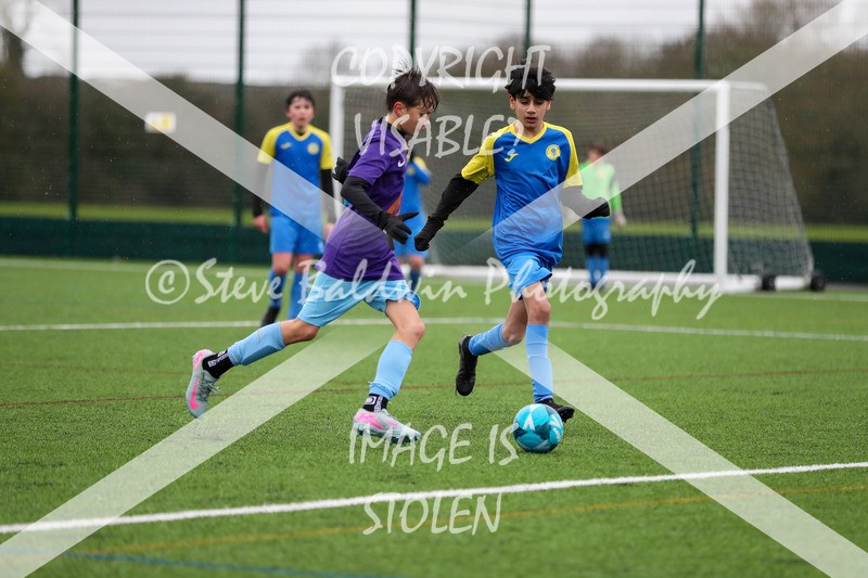 1DX20371 - 2026-02-15 FC Abbey Meads U13 Purple V Royal Wootton Bassett Town Youth U13 Yellow