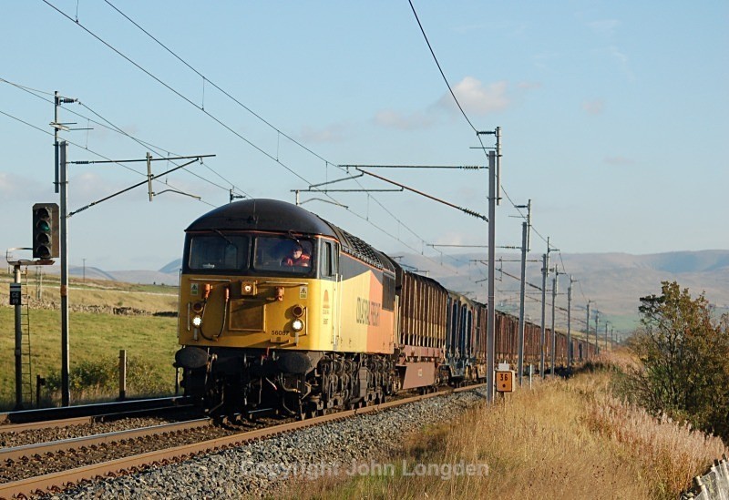 29.9.13 - 56087 6C37 Chirk - Carlisle, Salterwath - West Coast Main Line (north to south)