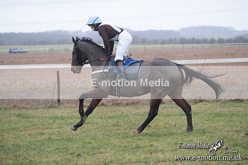 PtP 260125 714 - Cocklebarrow Point-to-Point racing with the Heythrop Hunt 26/01/25