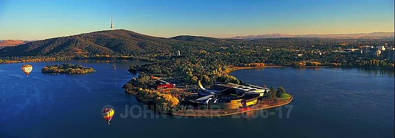 AERIAL VIEW OF THE NATIONAL MUSEUM OF AUSTRALIA, CANBERRA 1-107789 - AERIAL PHOTOS
