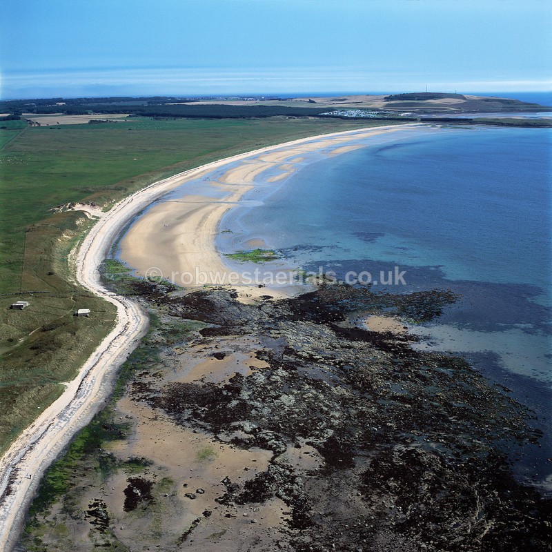 aerial pictures of Scotland east coast coastline along the east neuk