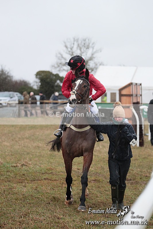 PtP 260125 19 - Cocklebarrow Point-to-Point racing with the Heythrop Hunt 26/01/25