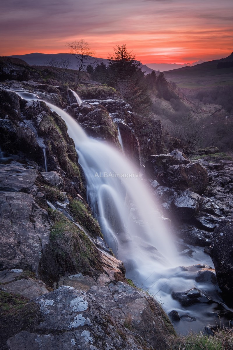 Loup of Fintry Sunset Portrait - My Scotland - The Landscapes