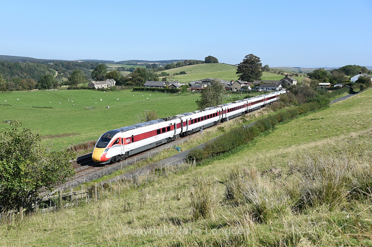 JL - 21.9.19 800109 1S08 08:24 London Kings Cross - Edinburgh, Denton - Tyne Valley (west to east)