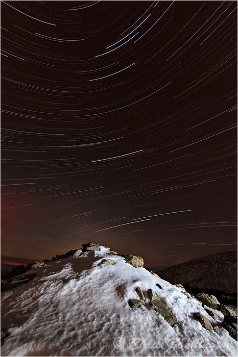 Summit Star Trail - Landscapes - Colour