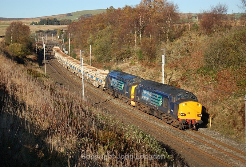 4.11.13 - 37605 & 37259 6K05 Carlisle - Crewe, Greenholme - West Coast Main Line (north to south)