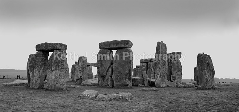 Stonehenge No3  (RM) - Black & White.