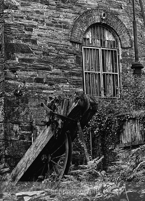 Old Pulley Wheel. - Monochrome Photograph's