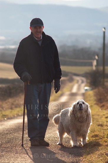 Dog Walker - Scottish People Portraits