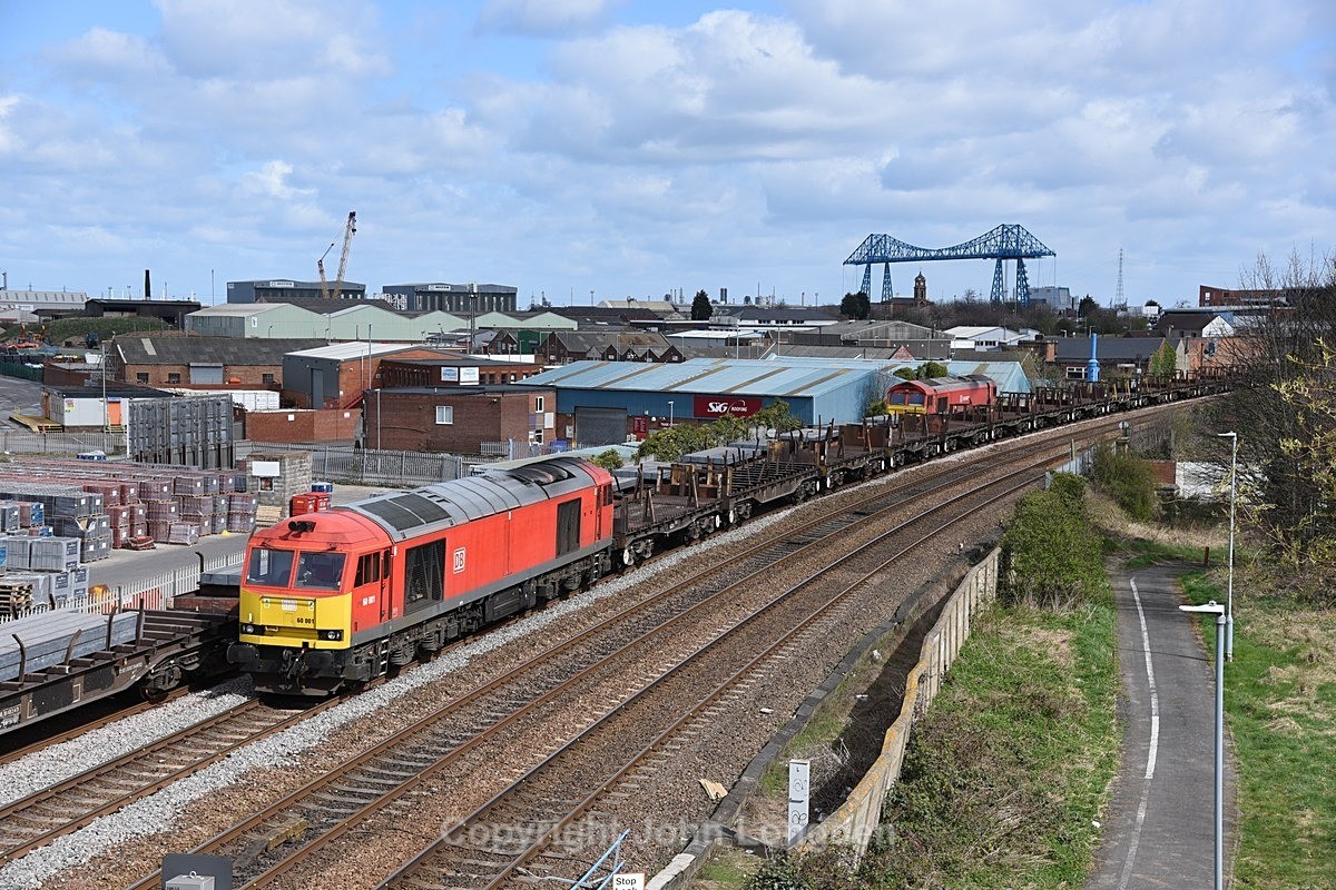JL - 5.4.21 60001 6D11 Lackenby - Scunthorpe, Metz Bridge - Teesside (west to east)